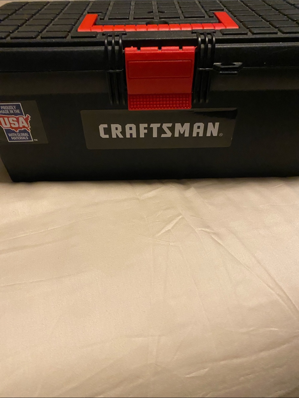 Craftsman Black and Red Tool Box - Sturdy Storage Case